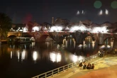 Giant ‘cave’ art inflated over Paris’ oldest bridge