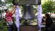 Live: Bell of Hope marks exact moment first plane hit Twin Towers