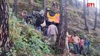 Six dead and dozens injured after bus falls into ditch in India