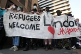 Two arrested during demonstrations outside Canary Wharf hotel