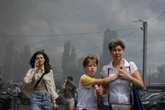 Ukraine latest: Child injured as Moscow and Kyiv exchange attacks