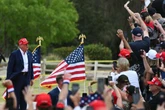 Trump gets crowd chanting ‘bulls***’ over Biden’s executive order