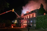 Dramatic fire destroys £4.5m Grade II-listed mansion