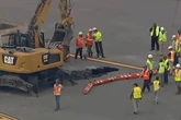 Sinkhole forces canceled flights and delays at New York airport