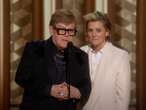 Elton John makes light of his eyesight problems at the Golden Globes