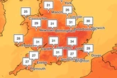 Mapped: Where temperatures could hit 35C in this week’s heatwave