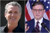 Mike Johnson says that Gavin Newsom ‘ought to be tarred and feathered’