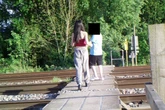 Children taking selfies on railway line causes closure of crossing
