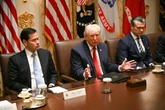 Trump’s rare Camp David Cabinet field trip sent back to White House
