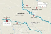 Here is where the flash flooding has hit Texas