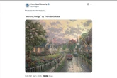 DHS used a Thomas Kinkade painting to push ‘anti-immigration’ message