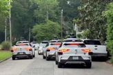 Dozens of empty Waymos invade quiet Atlanta street, baffling neighbors