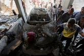 Israel launches fresh air strikes across central and south Gaza