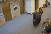 Video shows judge with federal agents in moment leading to her arrest