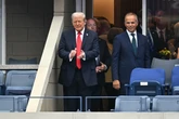 Donald Trump arrives at US Open as broadcasters urged to censor boos