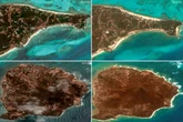 Aerial images show before and after of Hurricane Beryl’s destruction