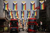 London bus crashes into cyclist and pedestrian on Regent Street
