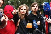 Pussy Riot sentenced in Russia in absentia over anti-war messages