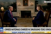 Trump leaves Bartiromo speechless after suggesting US is hacking China