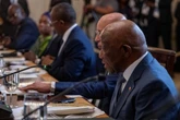 Trump asks the President of Liberia where he learned to speak English
