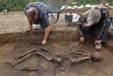 Archaeologists dig up huge Viking burial site