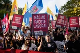 Tens of thousands in Portugal protest proposed labor reforms