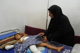 Twins fighting for their life in Gaza after mistaking a bomb for a toy