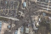 Satellite photos show scar and trail of destruction left by UPS plane