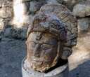 Archaeologists find strange Maya warrior statue with snake helmet