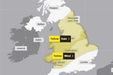 Mapped: Where heavy rain will lash UK as yellow weather warning begins
