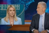 Karoline Levitt ditches cross necklace after Jon Stewart’s joke