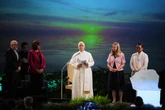 MAGA attacks ‘woke pope’ who blessed block of ice in climate gesture