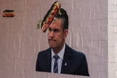 Posters showing Hegseth hit with hoagie by ‘sandwich guy’ pop up in DC