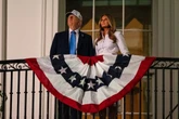 Melania mimics Trump’s ‘YMCA’ dance at July 4 bash