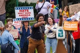JD Vance heckled during visit to Minneapolis church shooting site
