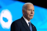 Joe Biden makes first public appearance after cancer diagnosis