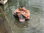 Why Bear Grylls ended up at Russell Brand’s Thames baptism