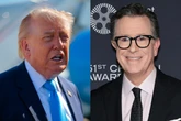 Trump dances on Colbert’s Late Show grave with AI dumpster video