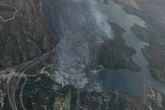 More than 100 temporarily stranded after fleeing California fire