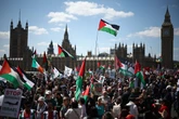 Tens of thousands of pro-Palestine protesters march through London