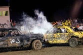 Thirteen injured in ‘freak accident’ as demolition derby car crashes