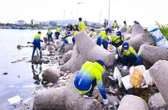 ACB tham gia dọn rác bãi biển trong Ngày Vì môi trường Phú Quốc