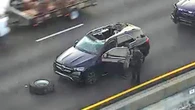 No One Knows Where This Tire Came From But It Ripped Through A Mercedes Roof Anyway