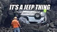 Jeep Flies Off Hawaiian Cliff Into The Ocean, Driver Swims To Safety