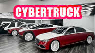 Houston Rapper Color-Matches Cybertruck To His Maybachs