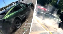 Mustang Mach-E Appears Unable To Stop Before Violent Crash In Viral Clip