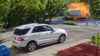 Leaking Rental Truck Triggers Massive Explosion