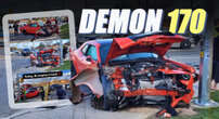 Rare Dodge Demon 170 Wrecked In Canadian Crash