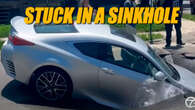 Sinkhole Devours Lexus RC In Detroit