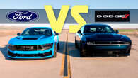 New Age Charger Daytona Vs. Old-School Mustang V8 In U-Drag Showdown